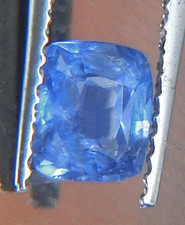 0.854cts ceylon natural blue sapphire cushion shape precious gemstone