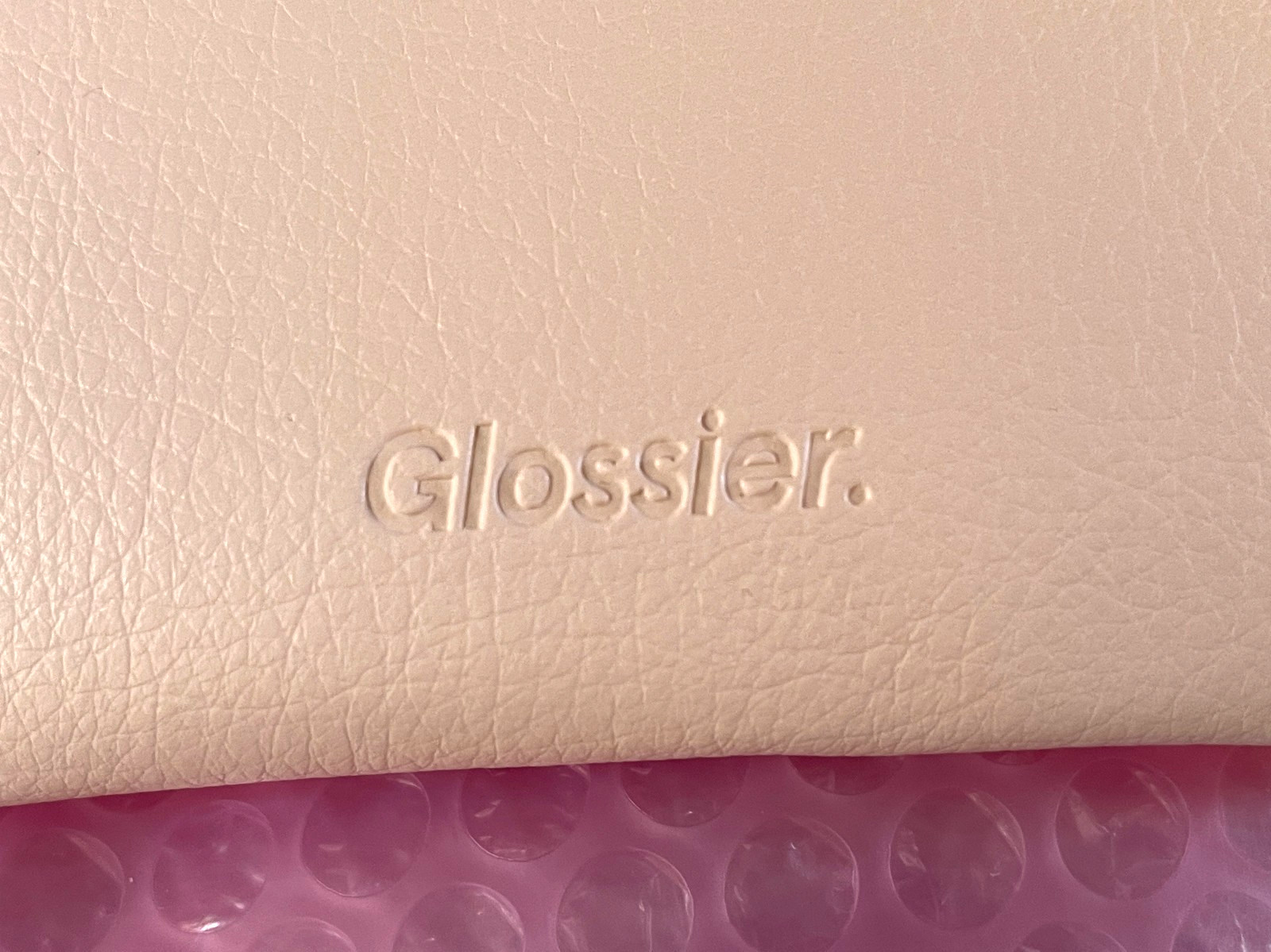 💌 Glossier Pink ENVELOPE Pouch BRAND NEW + Drawstring Bag + Box LIMITED EDITION
