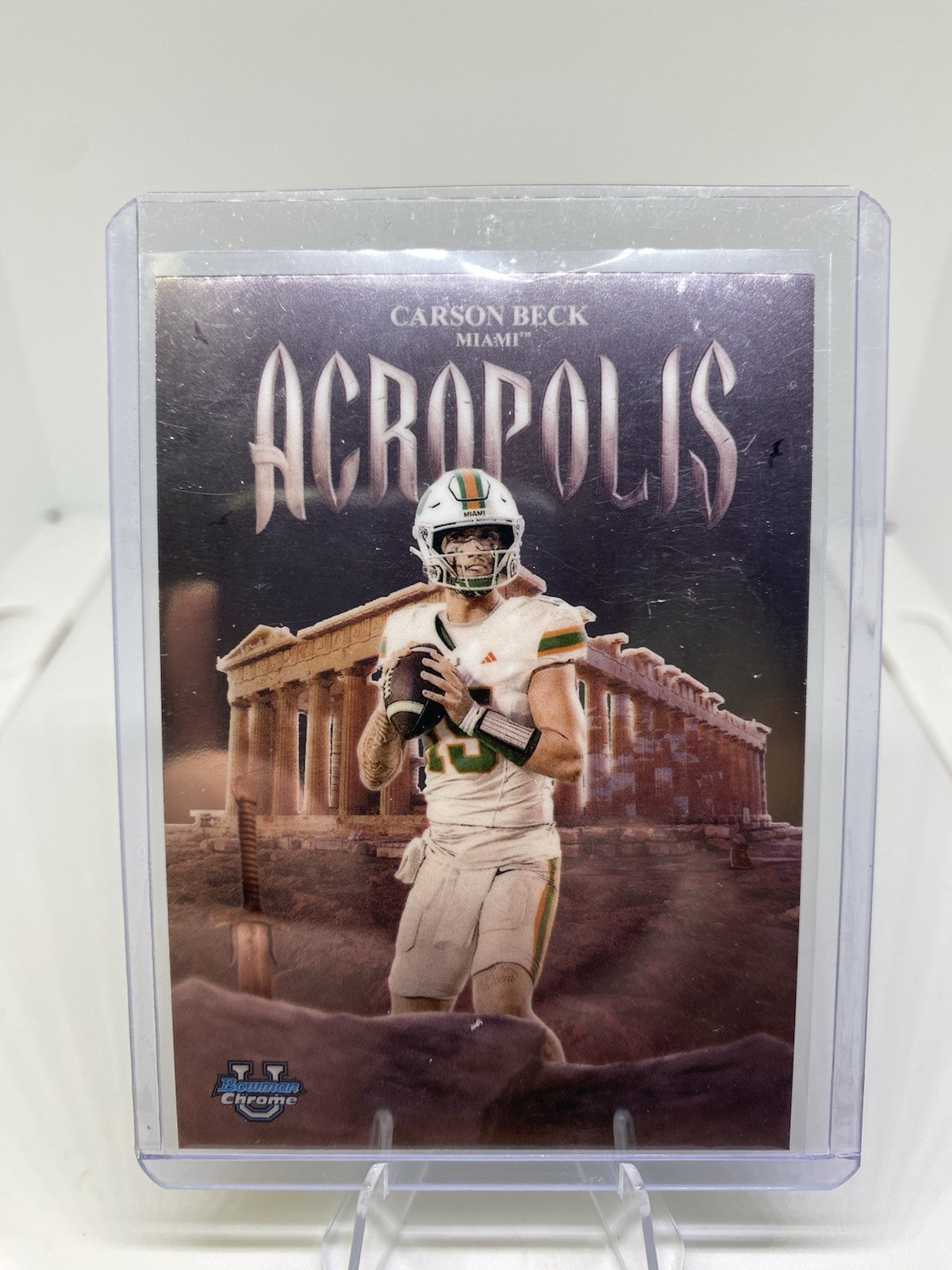 2025 Topps Bowman Chrome U Carson Beck #A-6 Acropolis