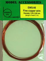 Eureka XXL 1/35 Fine Copper Wire 0.55,0.60 mm x 2m for AFV Kits EWS-06