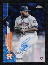 2020 Topps Chrome Rookie Blue Wave Refractor 94/150 Rogelio Armenteros Auto 9su