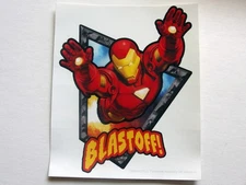 Iron Man “Blast Off” Sticker – Marvel, C&D Visionary – 2008 – 4.25" x 5"