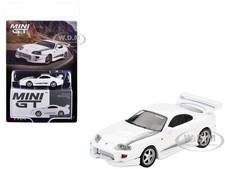 TOYOTA SUPRA "VEILSIDE COMBAT V-I" WHITE 1/64 DIECAST MODEL BY MINI GT MGT01104