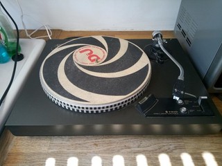 Trio/Kenwood KD 2070 direct drive turntable with ION vinyl/ digital converter.