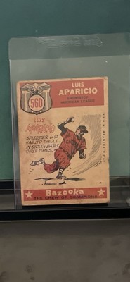 1959 Topps 560 Luis Aparicio - All Star Shortstop. Please Read Description