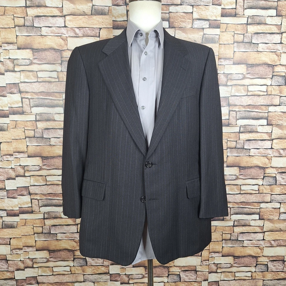 Hickey Freeman 2 Piece Suit Mens 42R 38X29 Dark Charcoal Wool Cashmere - Image 3 of 4
