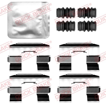 QB Brake Pad Installation Kit for Ford Fiesta, Fiesta VI
