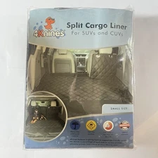4Knines SUV CUV Split Cargo Liner for Fold Down 60/40 Seats Black Size Small