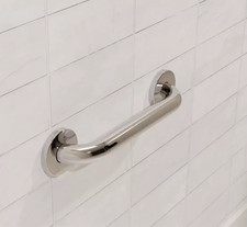 Stainless Steel Bathroom Grab Bar ADA Compliant 500 lb Load 12 inch Chrome