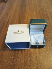 Nonnyllei Tahitian Black Pearl Sterling Silver Necklace 18 Inch Chain