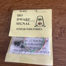 Tomar Industries H-852 Two Light Dwarf Signal G.R. LED's Brass HO Scale
