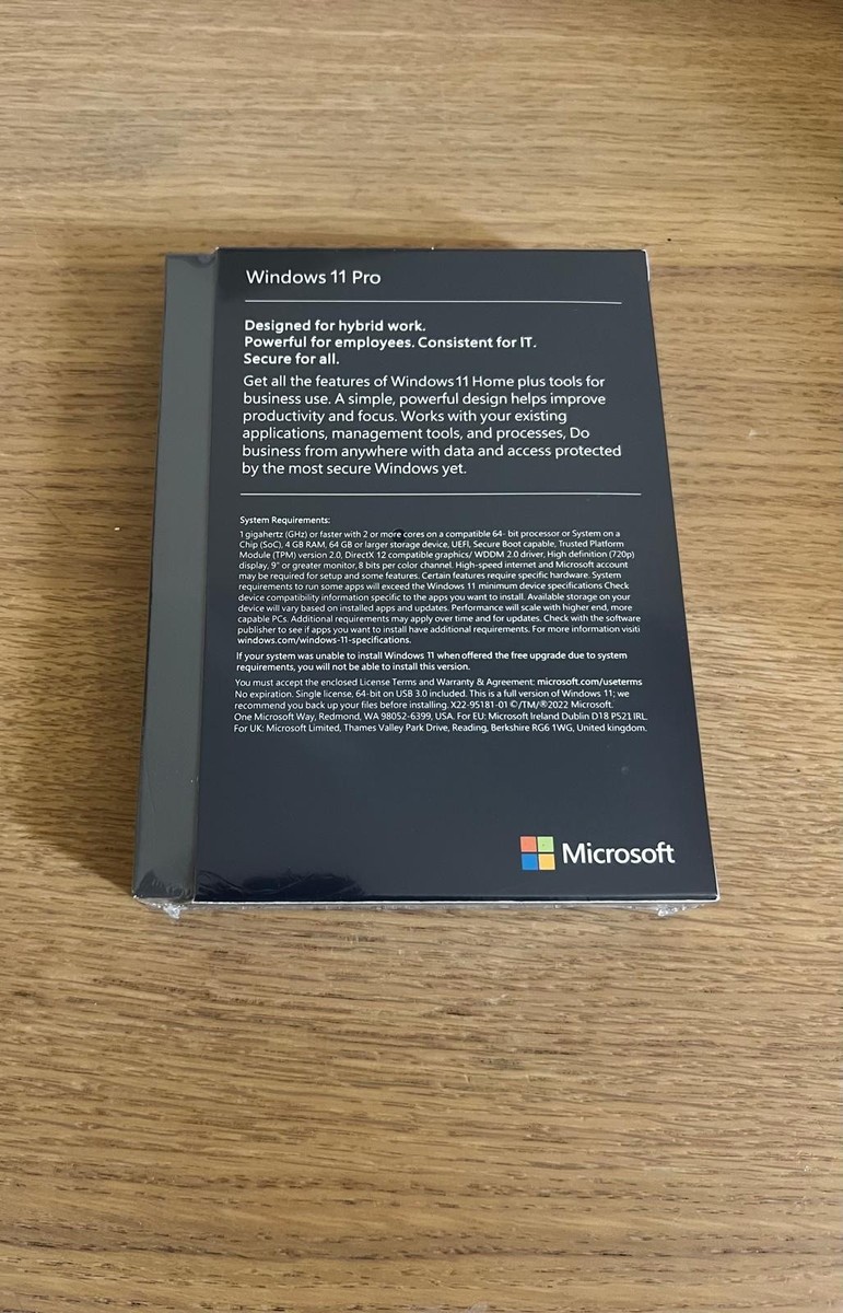 Microsoft Windows 11 Pro 64bit - New Sealed – Flash USB Retail