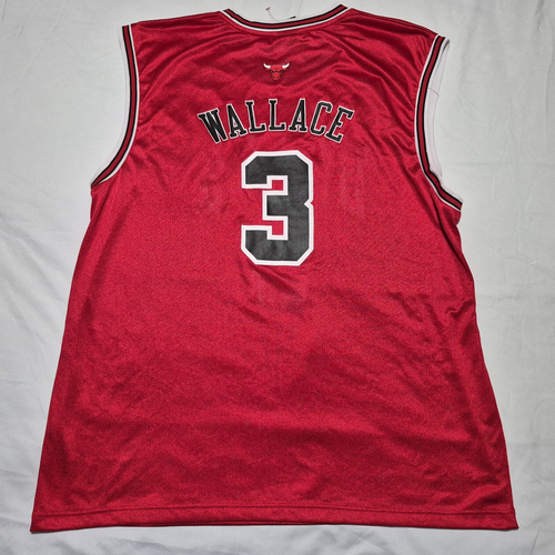 Ben Wallace #3 Chicago Bulls NBA Adidas Jersey Mens 2XL Red Basketball - Picture 6 of 6