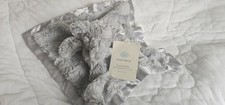 Cloud Island Elephant Lovey Security Blanket Gray Fuzzy Swirls