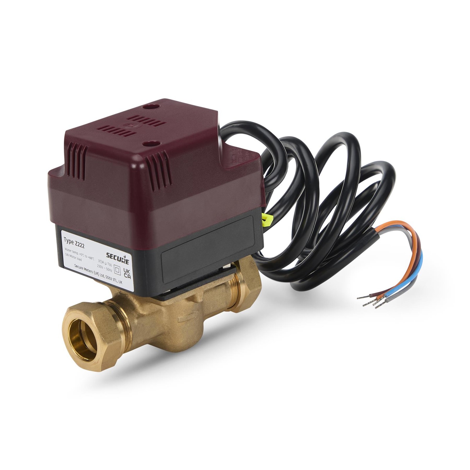 Horstmann Secure Z222 Zoneplus 22mm 2 Port Motorised Valve with Auxiliary Switch