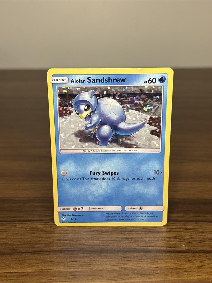 Alolan Sandshrew 4/12 McDonald's Promo | Holo Promo Pokemon Card