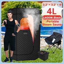 1400 W Adaptable Portable Steam Sauna Infrared Home Sauna, Chair, Remote Control