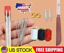 Big Eye Steel Needles Set, Stainless Steel Sewing Needle Kit US