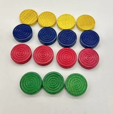 VTG Selchow & Righter Parcheesi Board game pieces tokens 1982