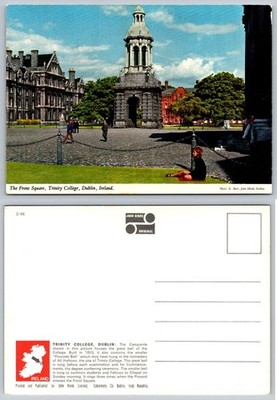 Trinity College Dublin Ireland Campanile John Hinde Postcard 1960s Photo