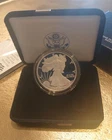 2007 W US Mint American Eagle One Ounce 999 Silver Proof Bullion Coin West Point
