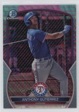 2023 Bowman Chrome Prospects Aqua & Pink Vapor Refractor Anthony Gutierrez 1k9t