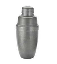 Winco BASS-16CS After 5 Crafted Steel Finish 16 oz 3-Piece Shaker Cup