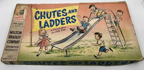 1956 Milton Bradley Chutes and Ladders Vintage Board Game
