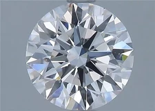 Certificate AGI 1.52 CT Round Natural Mined Diamond Loose D color VS1 clarity