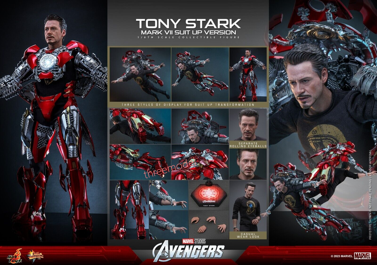 ホットトイズ 1/6 アイアンマン マーク7 スーツアップ版 MMS718 Hot Toys MMS718 1/6 Avengers Tony Stark Mark 7 Suit Up Ver. Normal