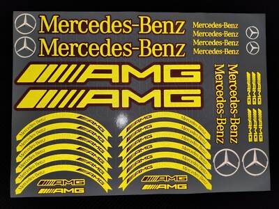 Vsett 10 10+ reflektierender Aufklebersatz für Elektroroller Mercedes Benz AMG