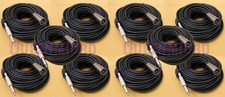 10 x 50FT XLR 3Pin Male to 1/4" Mono Plug Mic Microphone Audio Cord Cable 50' Ft
