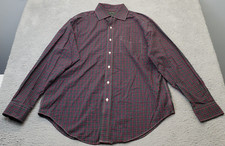 Lauren Ralph Lauren Dress Shirt Mens Size 16.5 Multi Plaid Non Iron Button Down