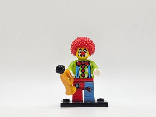 LEGO minifigure Circus Clown col01-4 col004 CMF Series 1 red afro trumpet