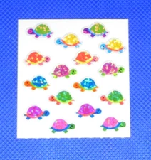 Sandylion Glittery Colorful Turtles Sticker Mod