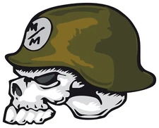 Metal mulisha sticker logo skull helmet skate cell laptop bumper vinyl decal