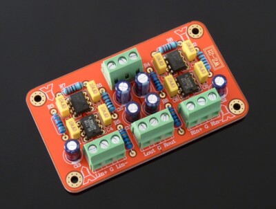 SSM2141 Balanced input and unbalanced output Dual Channel Preamplifier Board