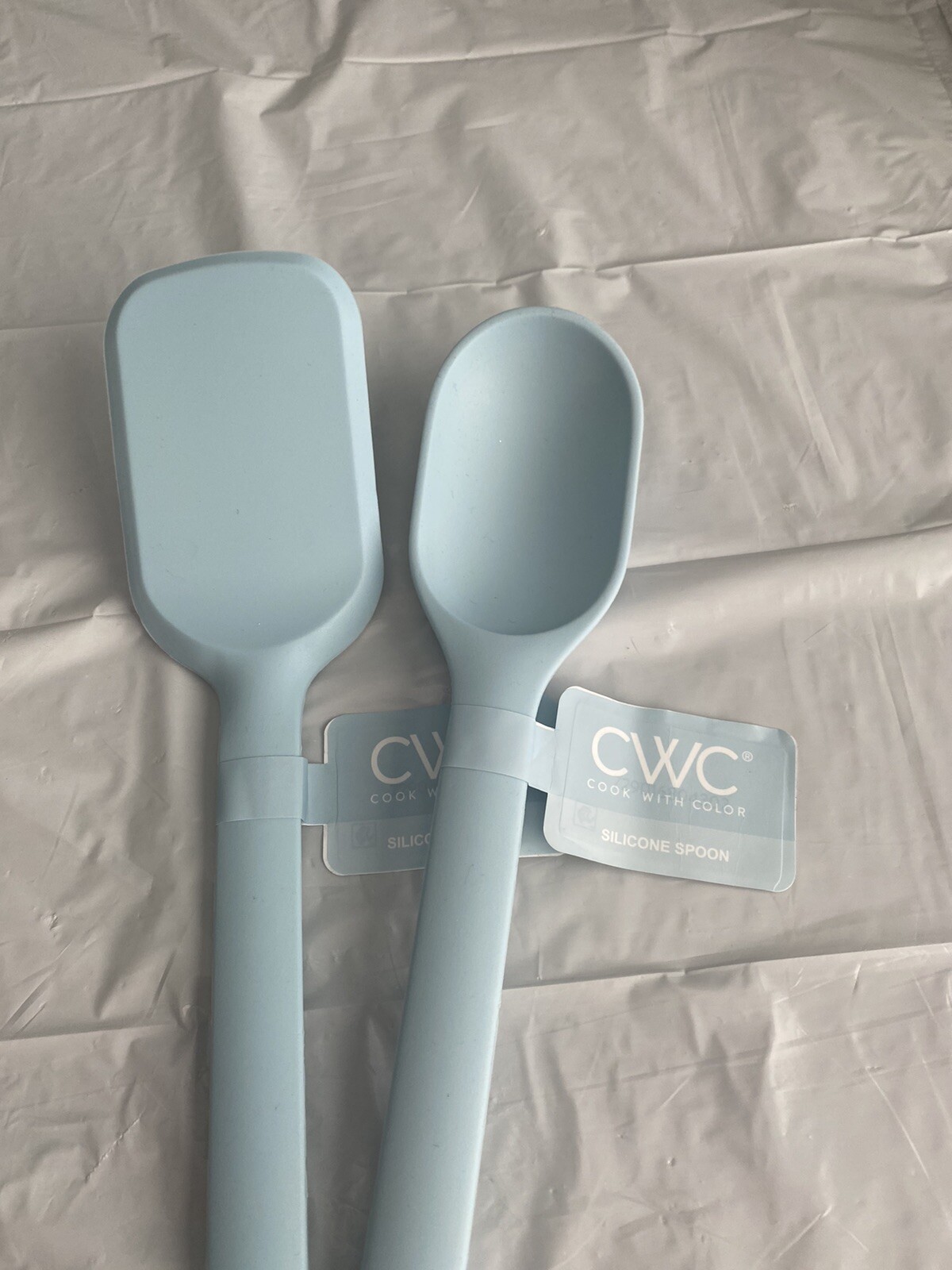 CWC  Silicone Kitchen Utensils 1 Turner 1 Spoon Blue  NEW