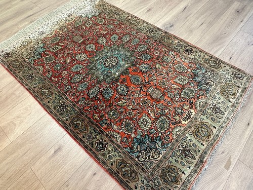 Handgeknüpfter Perser Orientteppich - Feiner Ghom Seidenteppich 160x105cm - Bild 15 von 24