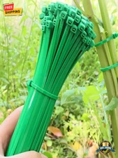 100pcs Gardening Plant Zip Ties Plastic Straps for Plant Support & Fixing
