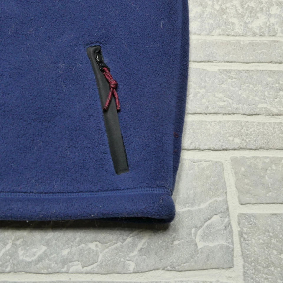 ВИНТАЖНЫЙ GAP детский флисовый жилет размер 2XL (14-16) синий полный молнии карманы насмешливый гриф - Изображение 4 из 4