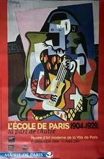 PICASSO ORIGINAL FRENCH POSTER SCHOOL OF PARIS EXHIBIT 2000 63 X 47 ROLLED NEW