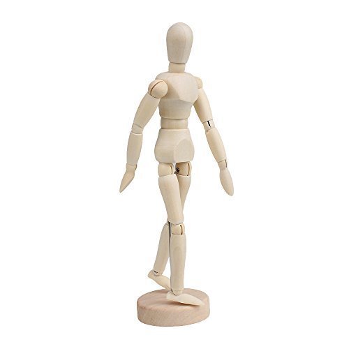 Manichino per Disegno,Uomo Modello di Legno 8 Pollici Manikin Articulated (y9B)