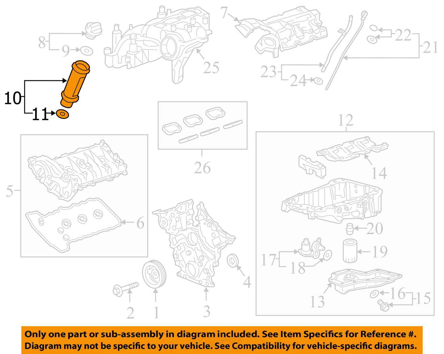 GM OEM 19-24 Acadia,Blazer EngineTransaxle Engine Parts-Filler Tube 12686973