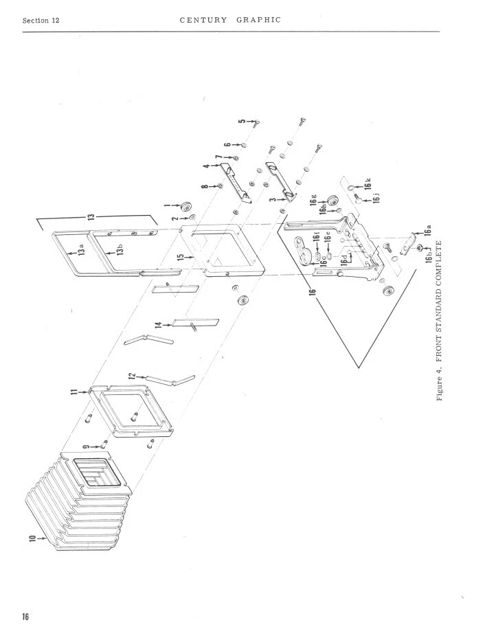 Graflex Century Graphic Service & Repair Manual with Kalart Rangefinder Info - Image 3 of 4