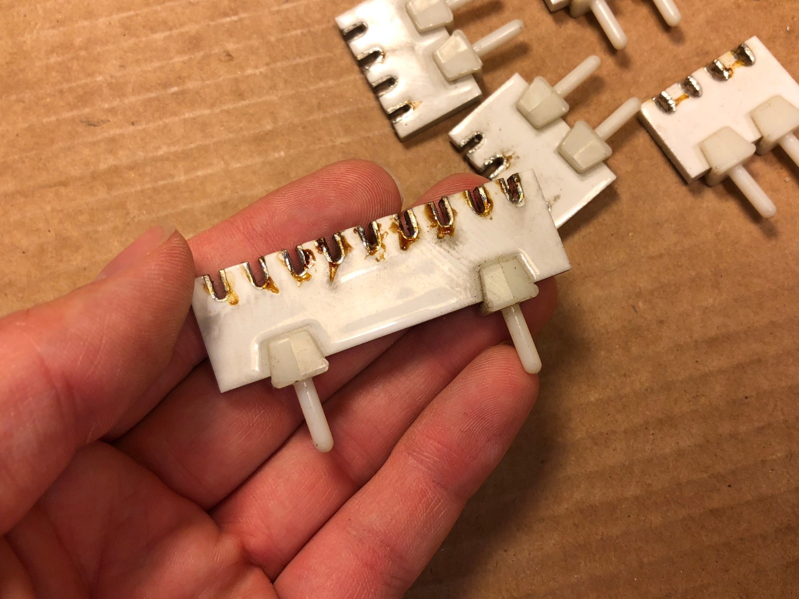 Lot of 6 vintage Ceramic Terminal Strips for Tube Amplifier or