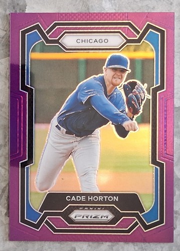 #63 Cade Horton 2024 Panini Prizm Purple Prizm - Cubs