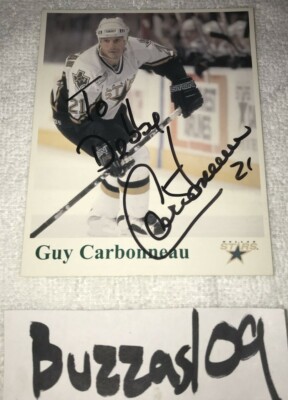Dallas Stars Guy Carbonneau #21 Photo Pic Signed Auto Personalized To Debbie
