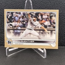 2022 TOPPS SERIES 2 SEAN GUENTHER GOLD 1877/2022 MIAMI MARLINS