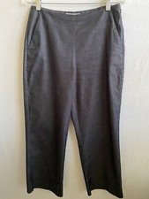Brooks Brothers Cotton Blend Pants Pockets Pullon Stretch Gray Womans Size 6